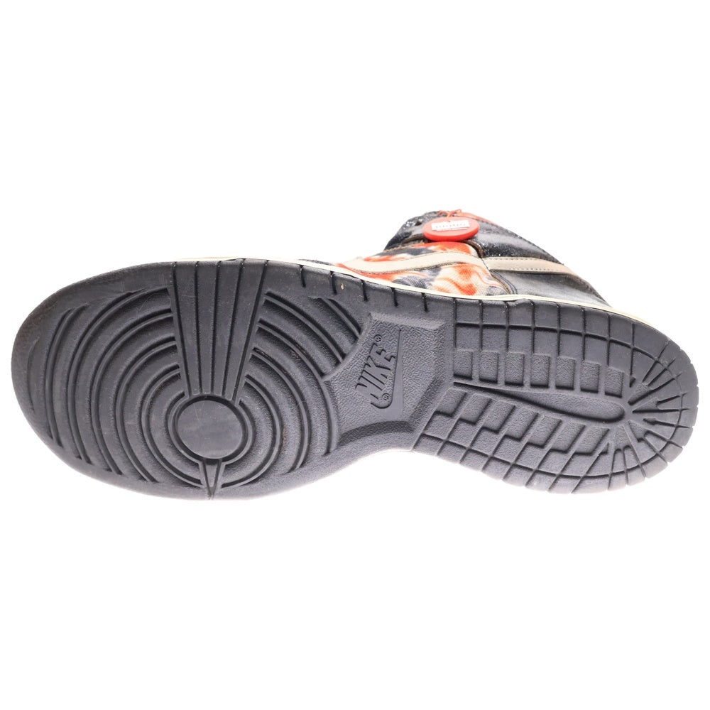 NIKE SB(ナイキエスビー) 【観賞用 2004年製】 DUNK HIGH HUF TIE-DYE ダンク ハフ タイダイ ハイカットスニーカー ブラック/レッド US12/30cm 305050-102