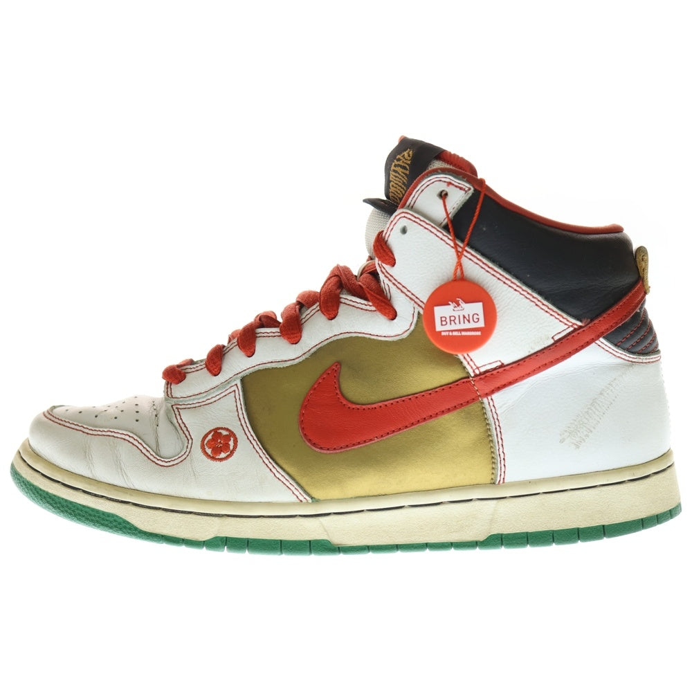 NIKE SB(ナイキエスビー) 【観賞用 2007年製】 DUNK HIGH MONEY CAT ダンク マネーキャット 招き猫 ハイカットスニーカー マルチカラー US11/29cm 305050-162