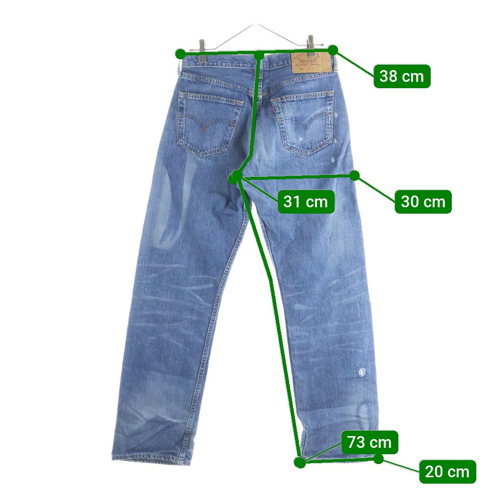 Levi's(リーバイス) 00S VINTAGE 501 両面スモールe ボタン裏359 ボタンフライストレートデニムパンツ ジーンズ インディゴ 501-01