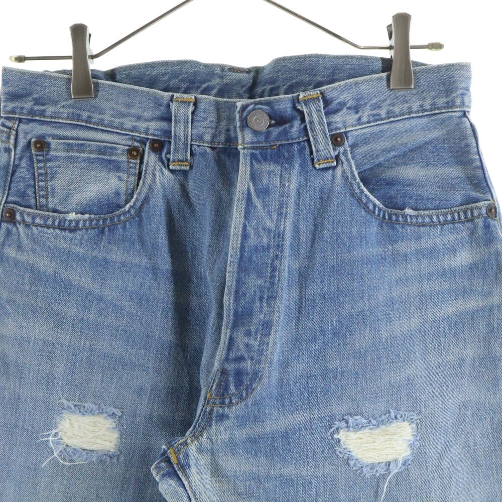 Levi's(リーバイス) 501XX 1947年復刻 片面BIG E バレンシア工場 ボタン裏555 ボタンフライストレートデニムパンツ ジーンズ インディゴ 47501 0191