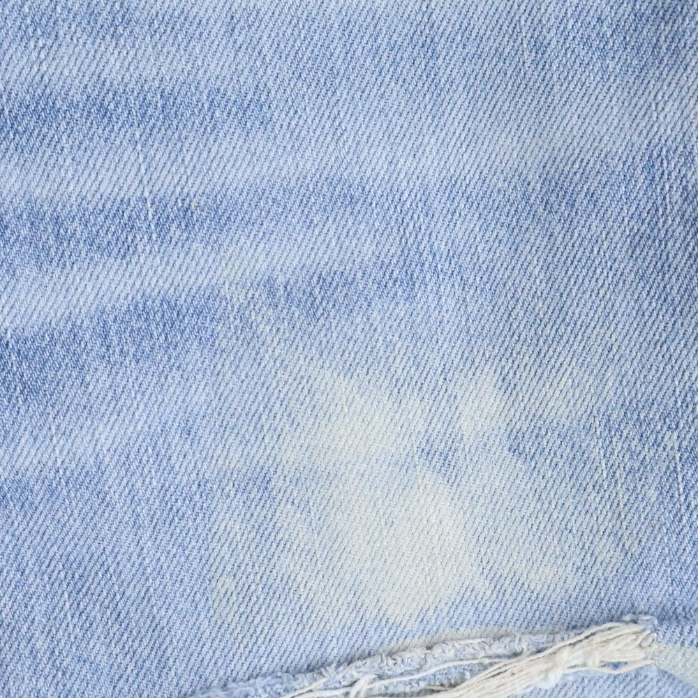 DOLCE & GABBANA(ドルチェアンドガッバーナ) ダメージ加工 ジップフライ ストレートデニムパンツ ジーンズ インディゴ WP61T 9417