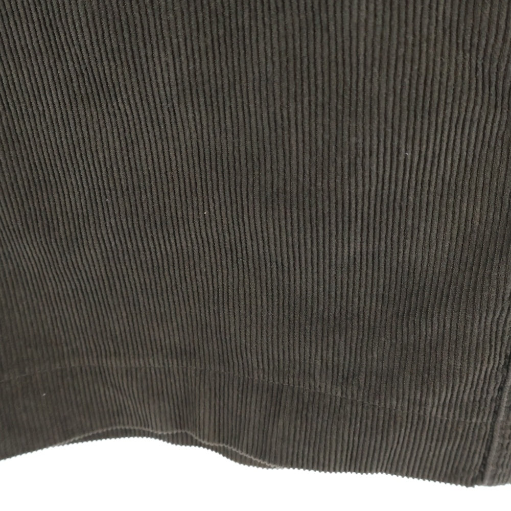 DOLCE & GABBANA(ドルチェアンドガッバーナ) ロゴプレート ジップフライ コーデュロイ ストレートパンツ カーキ P53T 9302