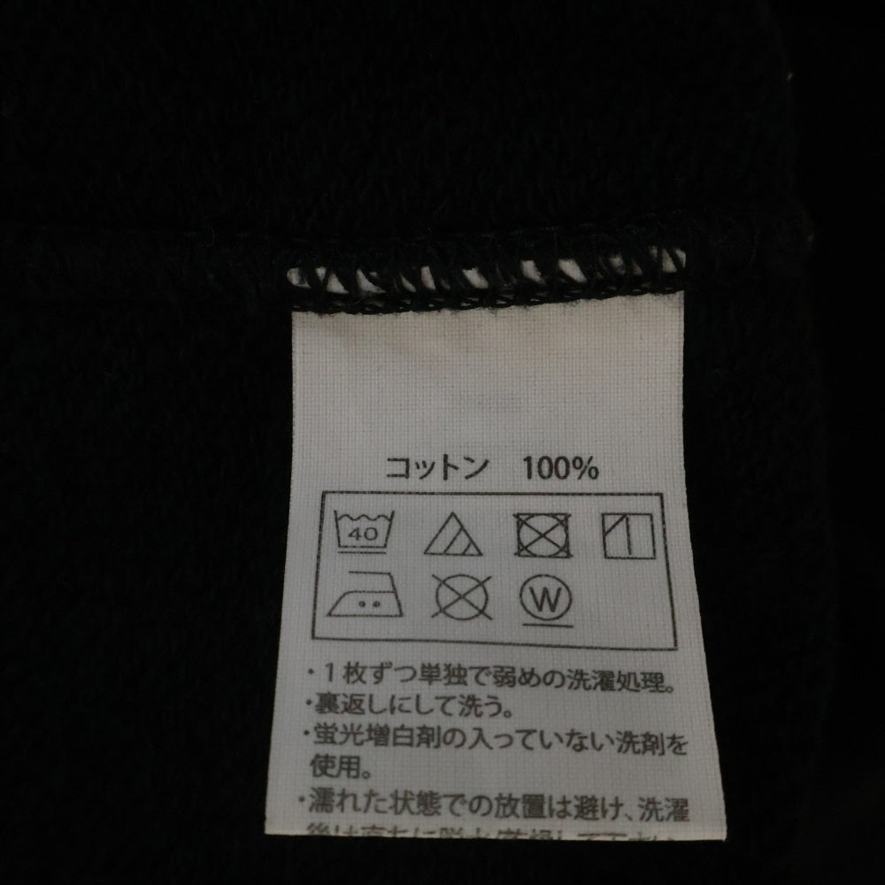 COOTIE PRODUCTIONS(クーティー プロダクションズ) 22AW PRINT SWEAT CREW (JESUS) イエス バックロゴプリント ロングスリーブ クルーネックスウェット ブラック CTE-22S343