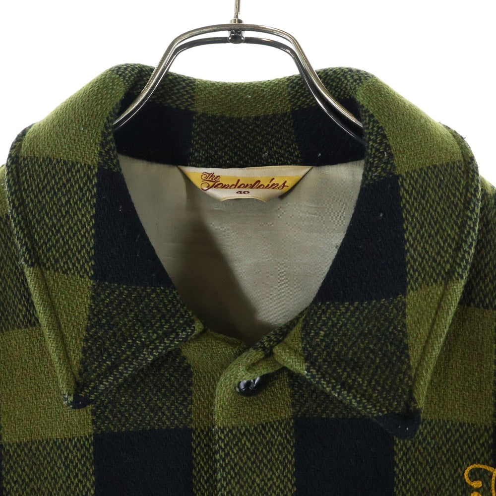 TENDERLOIN(テンダーロイン) T-BUFFALO JACKET バッファローチェック チェーンステッチ ジャケット オリーブ/ブラック