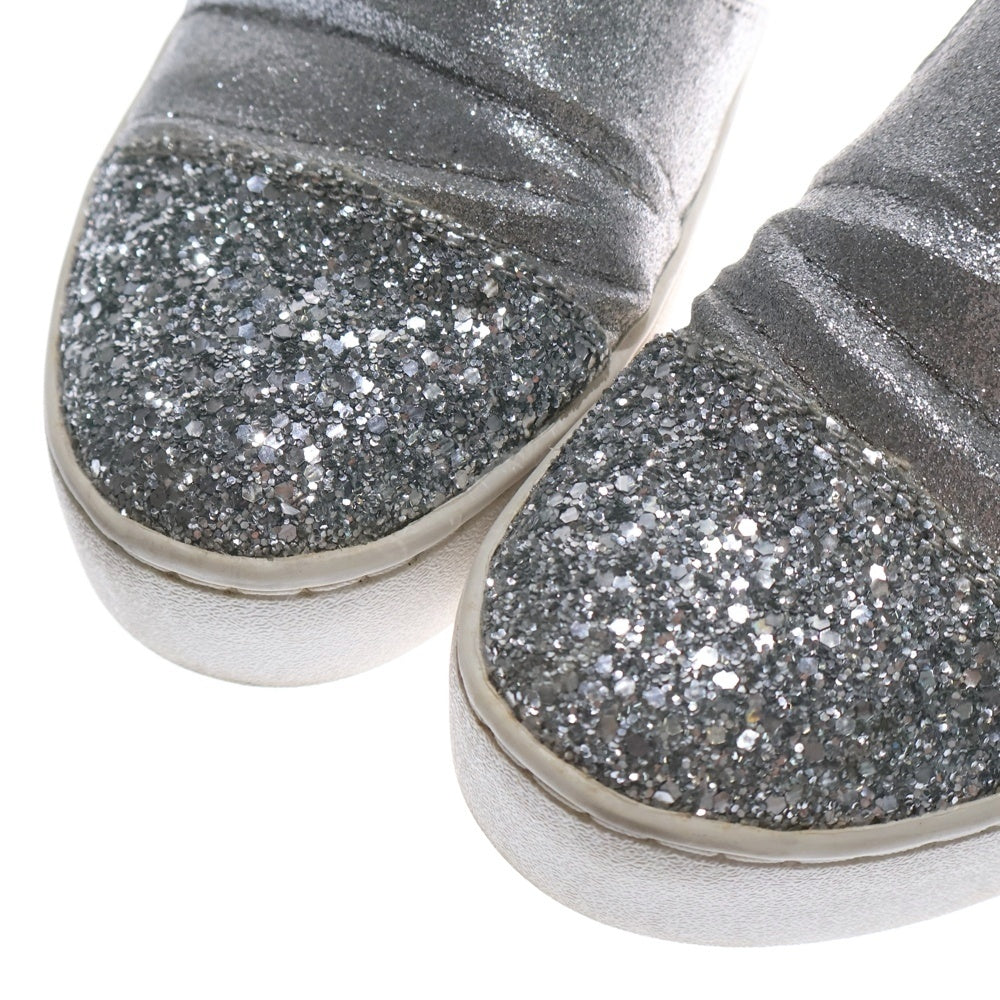 MICHAEL KORS(マイケルコース) SILVER LEATHER SNEAKERS シルバーレザー ローカットスニーカー HX18F