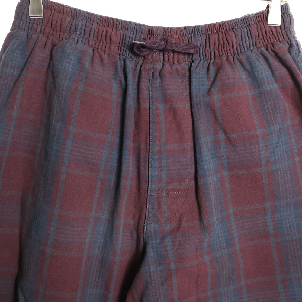 WTAPS(ダブルタップス) 20SS FROCK TROUSERS COTTON POPLIN TEXTILE コットンポプリン テキスタイル フロックトラウザーズ チェックパンツ レッド 201BRDT-PTM04