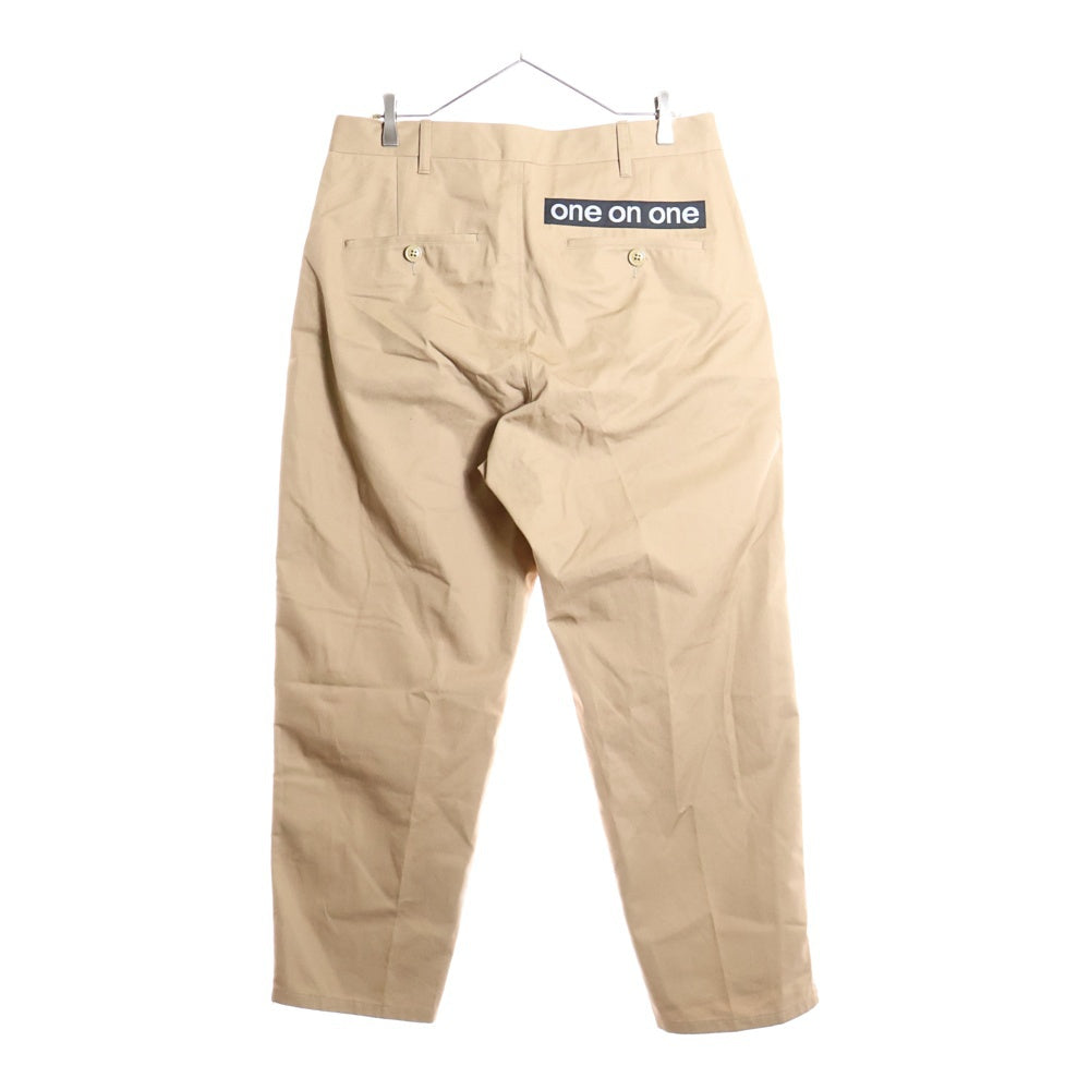 UNDERCOVER(アンダーカバー) 21AW ×WTAPS T/C TWILL SIDE ZIP 2TUCK PT ツイルサイドジップ 2タック パンツ ベージュ UC1B9501