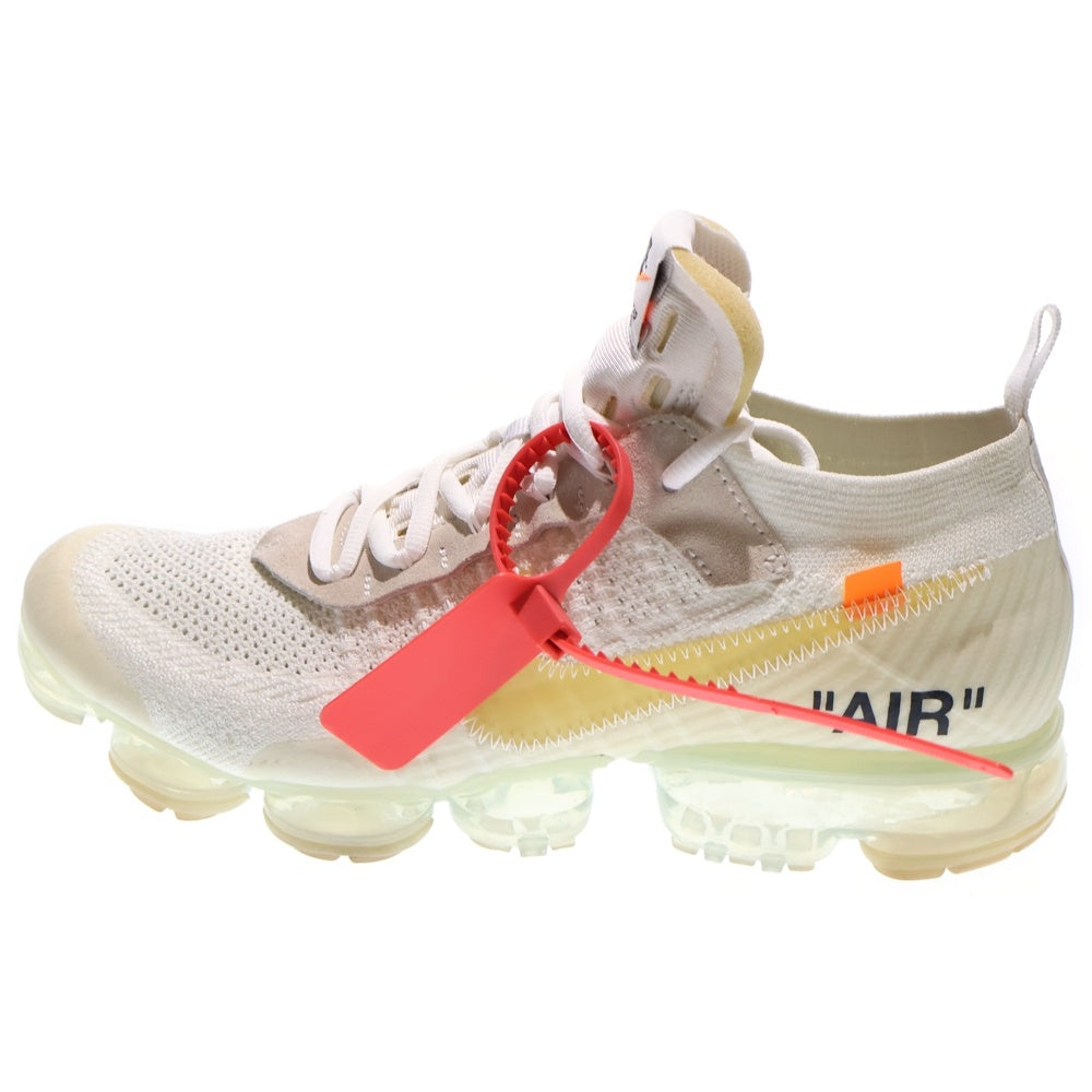 NIKE(ナイキ) ×OFF-WHITE THE 10 AIR VAPORMAX FK オフホワイト ザテン エアヴェイパーマックス フライニット ローカットスニーカー ホワイト US10/28cm AA3831-100