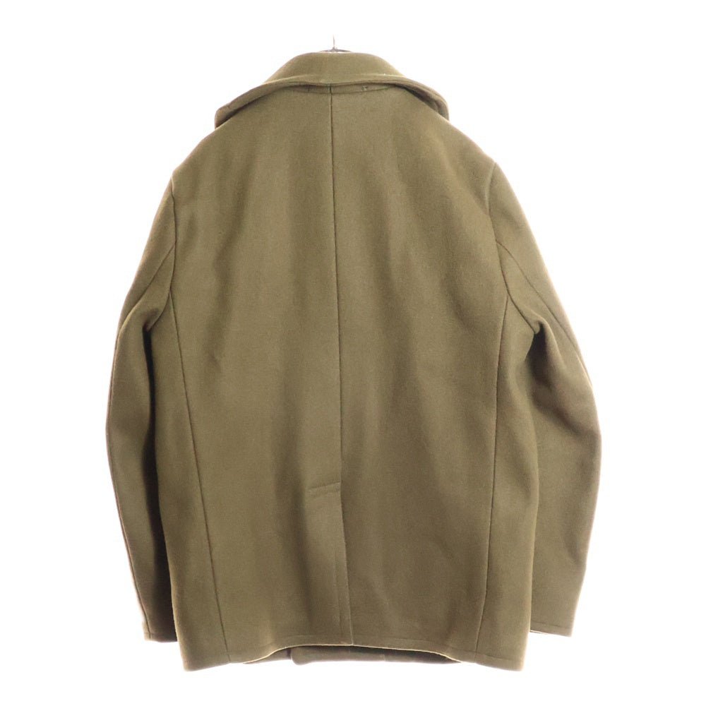 BY GLADHAND(バイグラッドハンド) ノッチドラペル ウール混 ダブル Pコート カーキ BYGH-16-AW-06