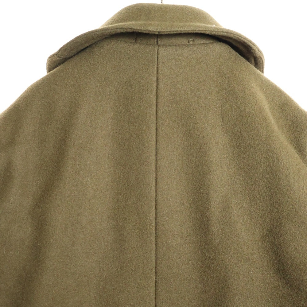BY GLADHAND(バイグラッドハンド) ノッチドラペル ウール混 ダブル Pコート カーキ BYGH-16-AW-06