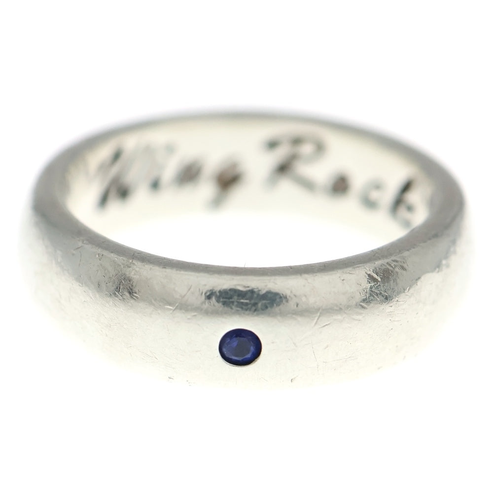 WING ROCK(ウィングロック) SAPPHIRE プレーンリング シルバー