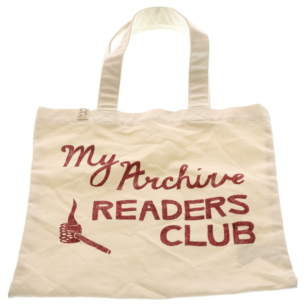 VISVIM(ヴィスヴィム) 18SS READERS CLUB CANVAS TOTE コットンキャンバス トートバッグ アイボリー 0118303003004 レディース