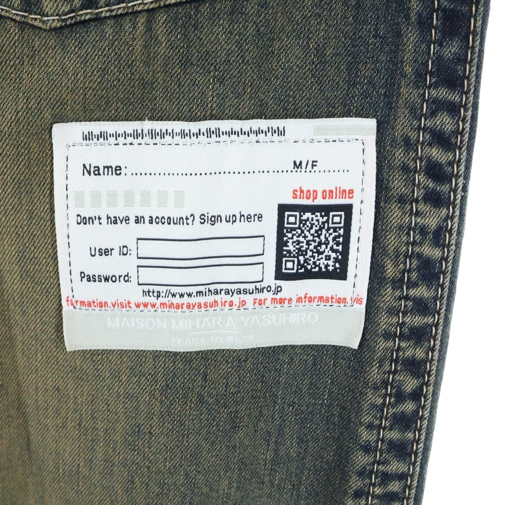 MAISON MIHARAYASUHIRO(メゾンミハラヤスヒロ) 24SS DENIM BAKER PANTS ベイカー デニムパンツ ジーンズ インディゴ A12PT022
