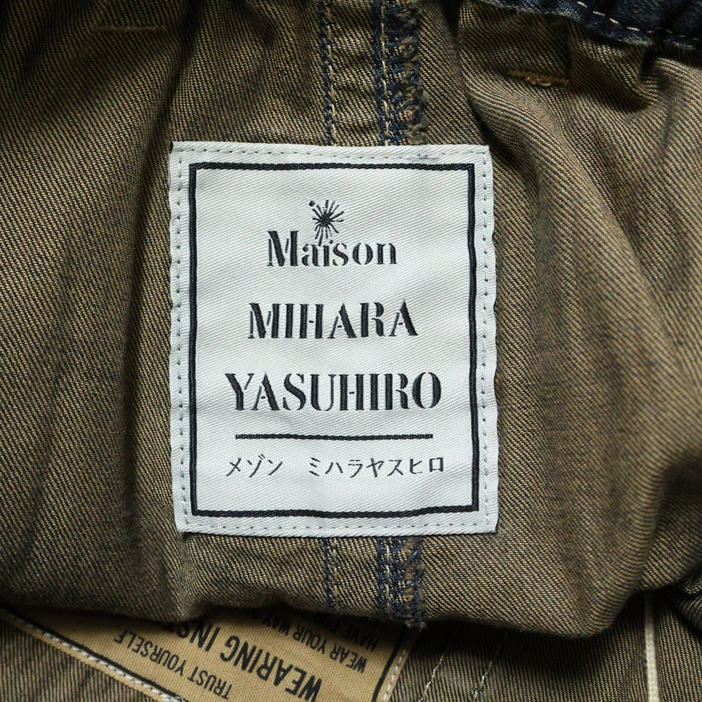 MAISON MIHARAYASUHIRO(メゾンミハラヤスヒロ) 24SS DENIM BAKER PANTS ベイカー デニムパンツ ジーンズ インディゴ A12PT022