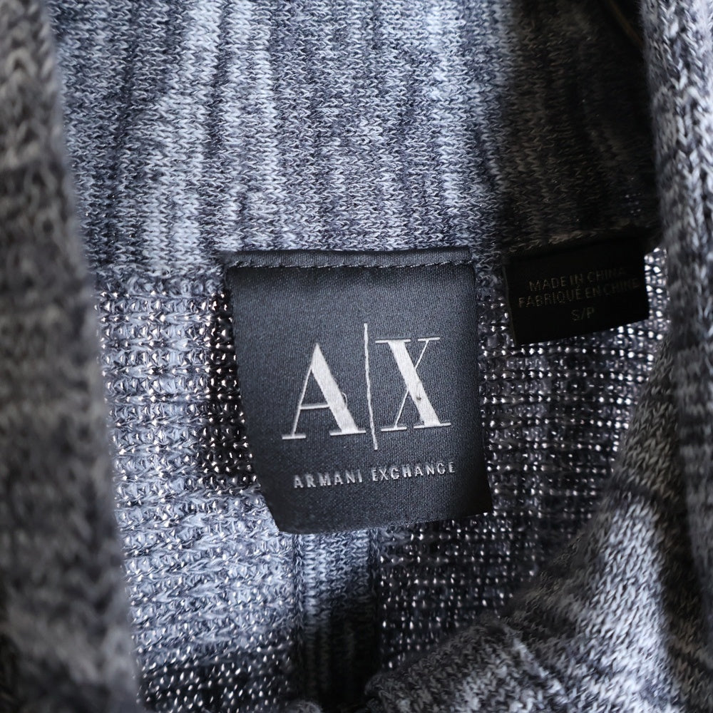 ARMANI(アルマーニ) 15SS ハイゲージ ジップアップ ニット カーディガン グレー