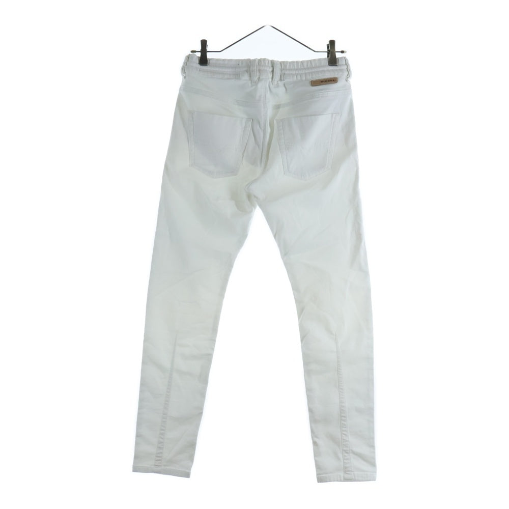 DIESEL(ディーゼル) マルチポケット ジップアップ ドローストリング デニムパンツ ホワイト 00ECALA6185BF03