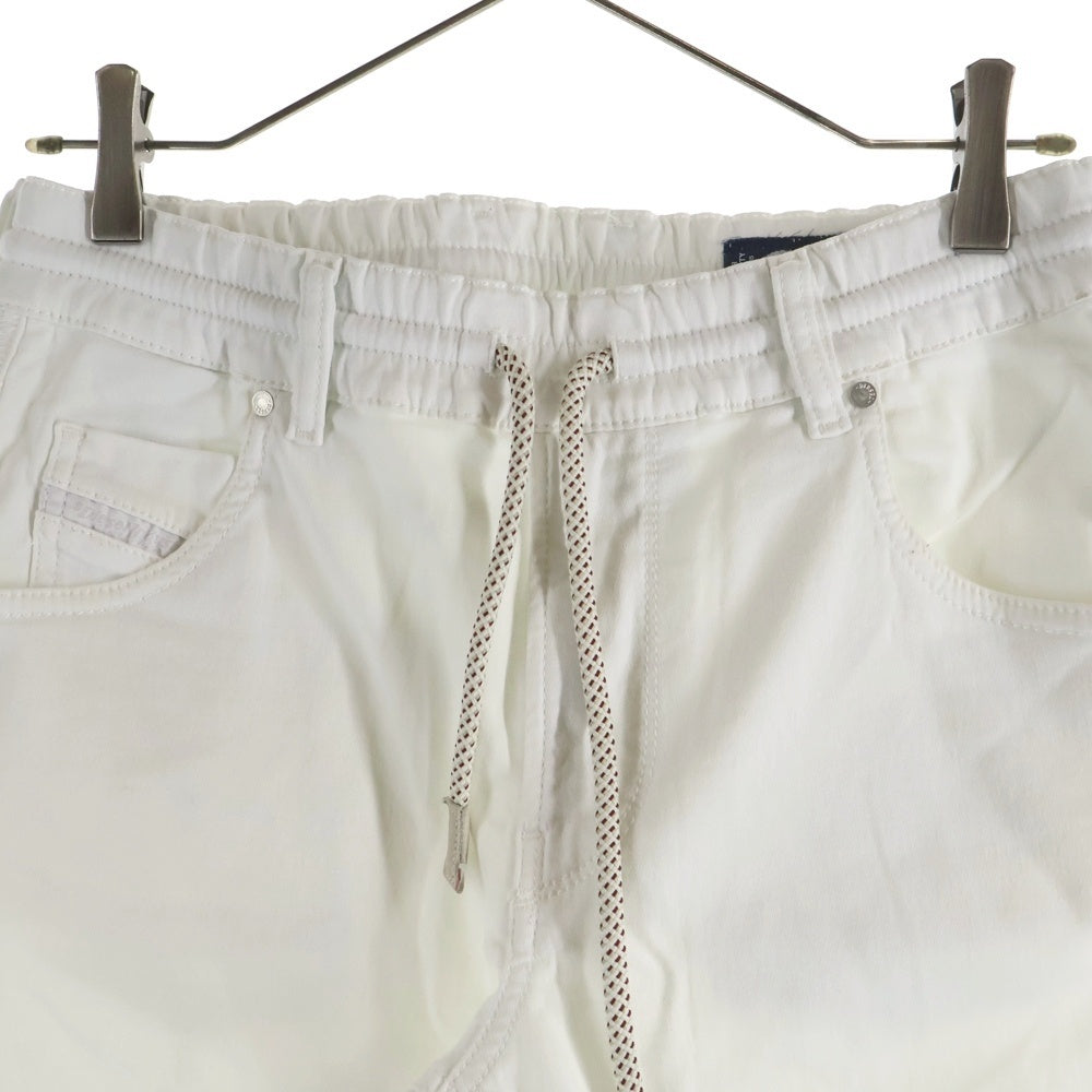 DIESEL(ディーゼル) マルチポケット ジップアップ ドローストリング デニムパンツ ホワイト 00ECALA6185BF03