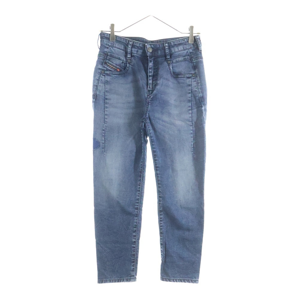 DIESEL(ディーゼル) ブレイブマンロゴデザイン マルチポケット ジップアップ デニムパンツ インディゴ