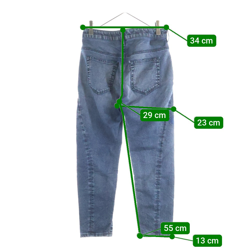 DIESEL(ディーゼル) ブレイブマンロゴデザイン マルチポケット ジップアップ デニムパンツ インディゴ