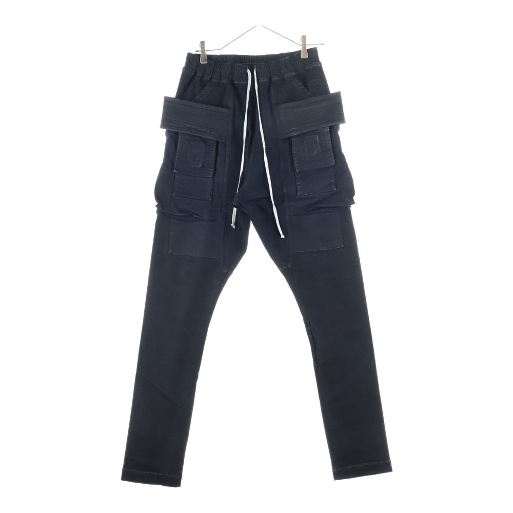 DRKSHDW(ダークシャドウ) 24SS CREATCH CARGO PANTS IN BLACK STRETCH