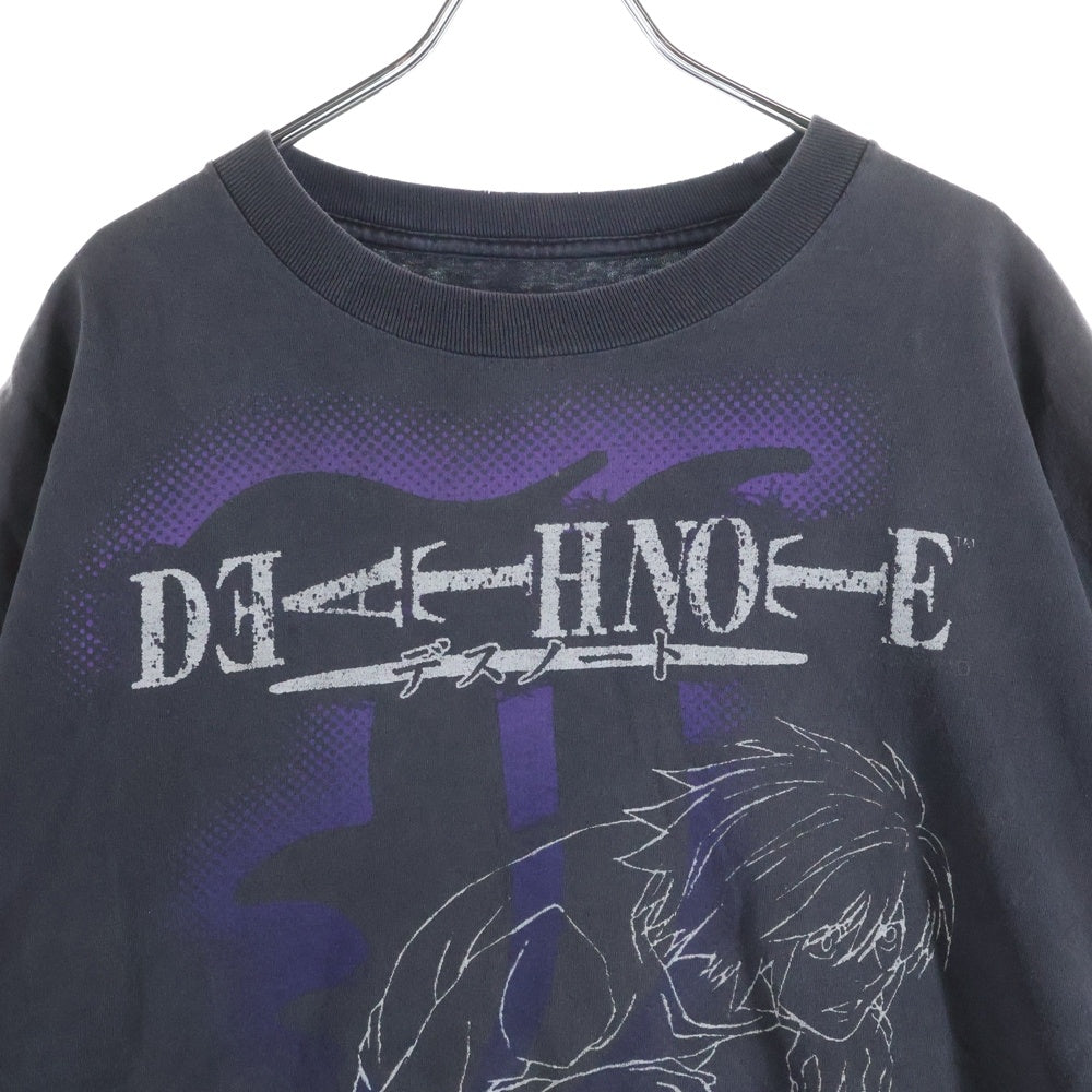 VINTAGE(ヴィンテージ) 00S VINTAGE DEATH NOTE L TEE ヴィンテージ デスノート エルローライト メキシコ製 フロントプリントTシャツ 半袖クルーネックカットソー ブラック