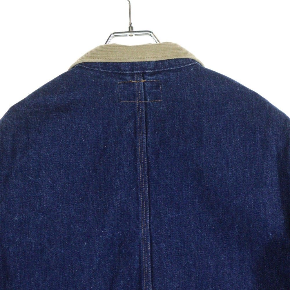 POLO RALPH LAUREN(ポロラルフローレン) 80S VINTAGE DENIM JACKET ヴィンテージ 白タグ 襟コーデュロイ デニムジャケット インディゴ