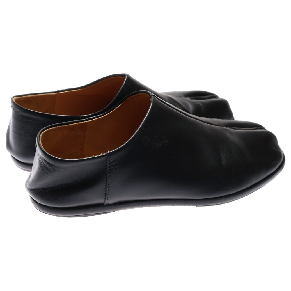 Maison Margiela(メゾンマルジェラ) TABI BABOUCHE タビ バブーシュ レザー フラットシューズ ブラック