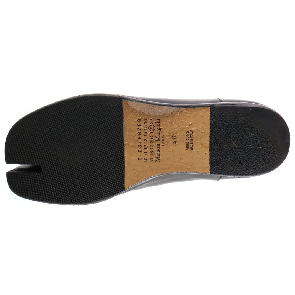 Maison Margiela(メゾンマルジェラ) TABI BABOUCHE タビ バブーシュ レザー フラットシューズ ブラック