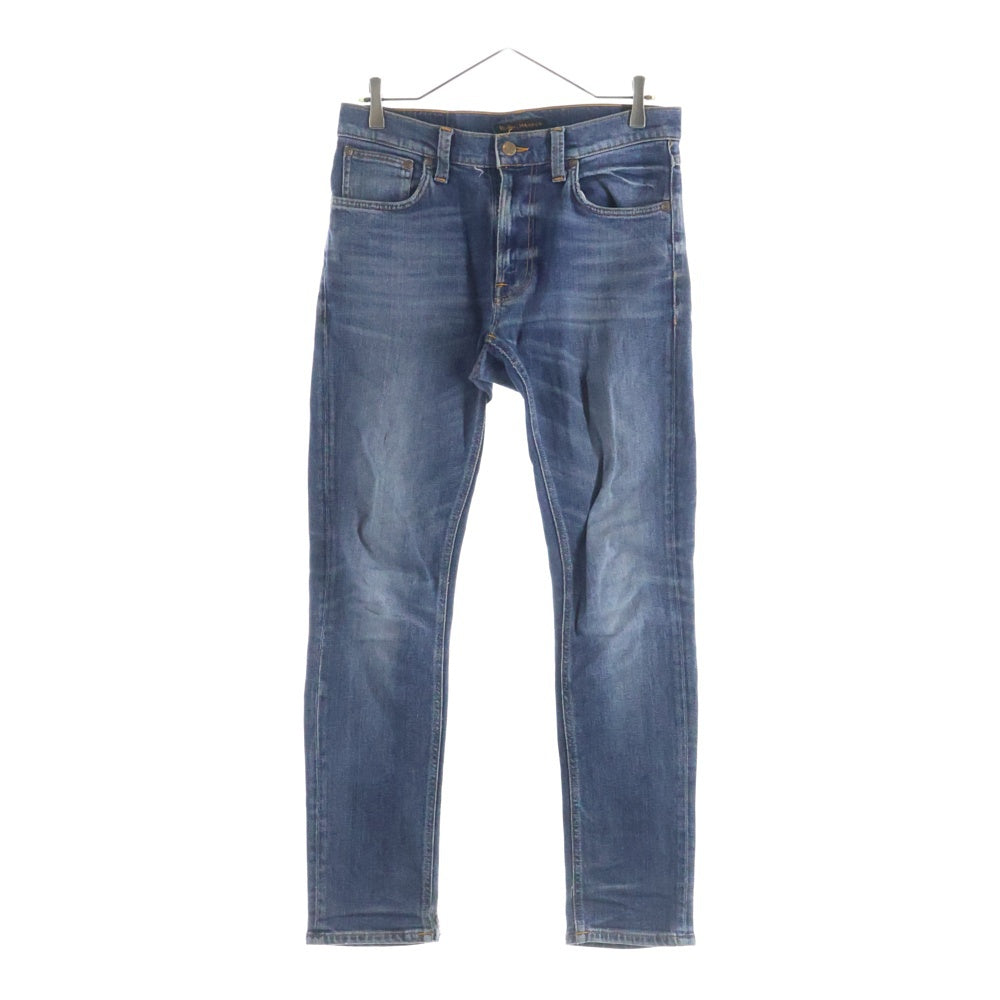 nudie jeans(ヌーディージーンズ) ジップフライ スキニーデニムパンツ 