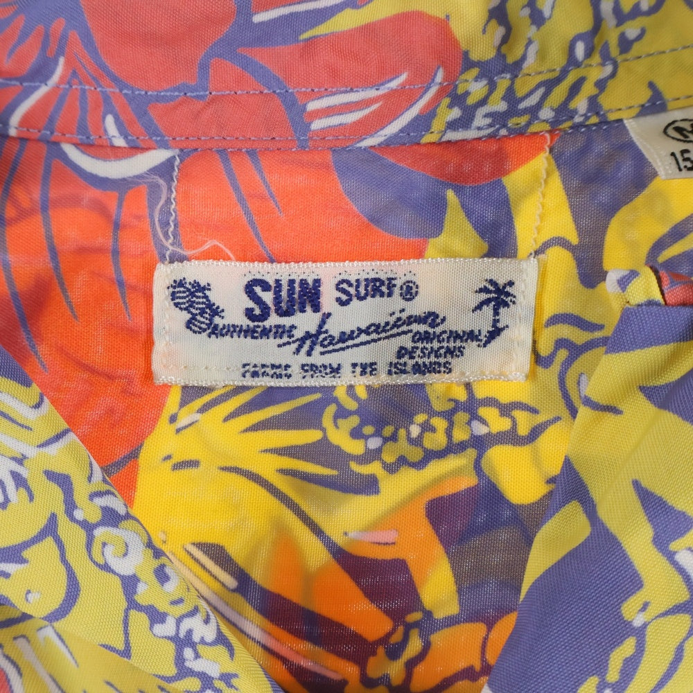 SUN SURF(サンサーフ) TORCH GINGER トーチジンジャー 総柄 半袖レーヨンオープンカラーシャツ ピンク/イエロー SS36026
