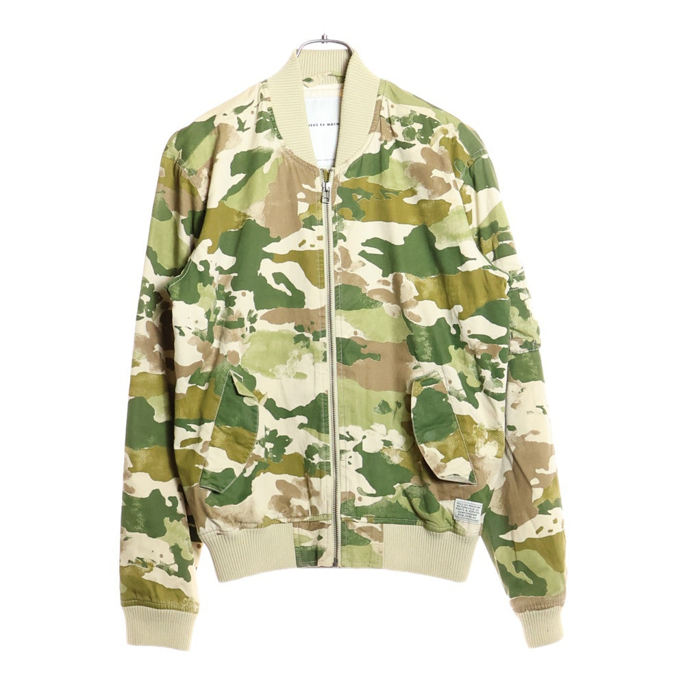 DEUS EX MACHINA(デウスエクスマキナ) ELIAS CAMO BOMBER カモ柄ボンバージャケット ジップアップブルゾン カーキ DMP76459