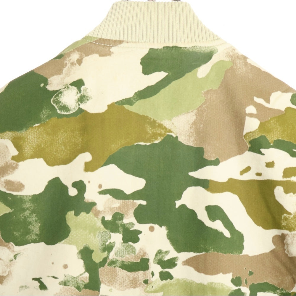 DEUS EX MACHINA(デウスエクスマキナ) ELIAS CAMO BOMBER カモ柄ボンバージャケット ジップアップブルゾン カーキ DMP76459