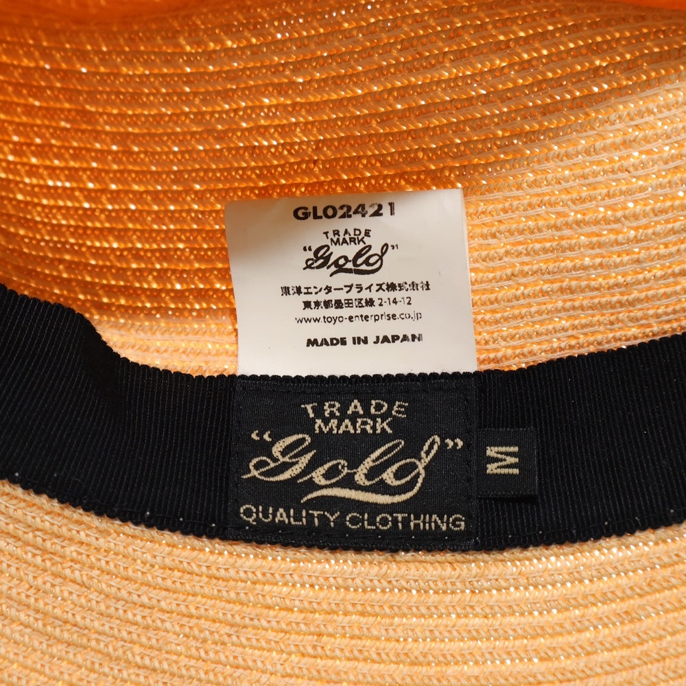 GOLD(ゴールド) PANAMA HAT パナマ 中折れハット ベージュ GL02421