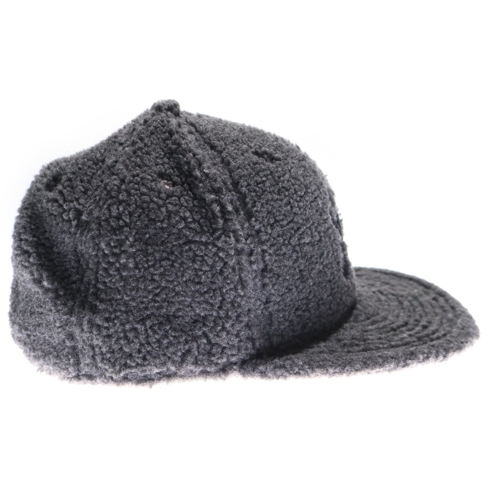 NEW ERA(ニューエラ) NY ニューヨークヤンキース ロゴ刺繍 ボアフリースベースボールキャップ 帽子 グレー