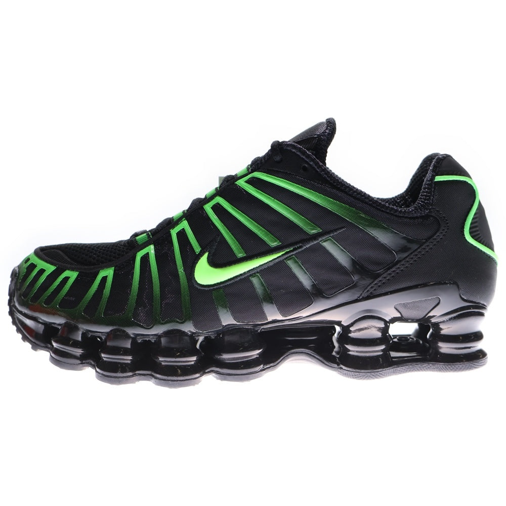 NIKE(ナイキ) SHOX TL BLACK GREEN STRIKE ショックス ブラック グリーンストライク ローカットスニーカーUS8.5/26.5cm AV3595-012