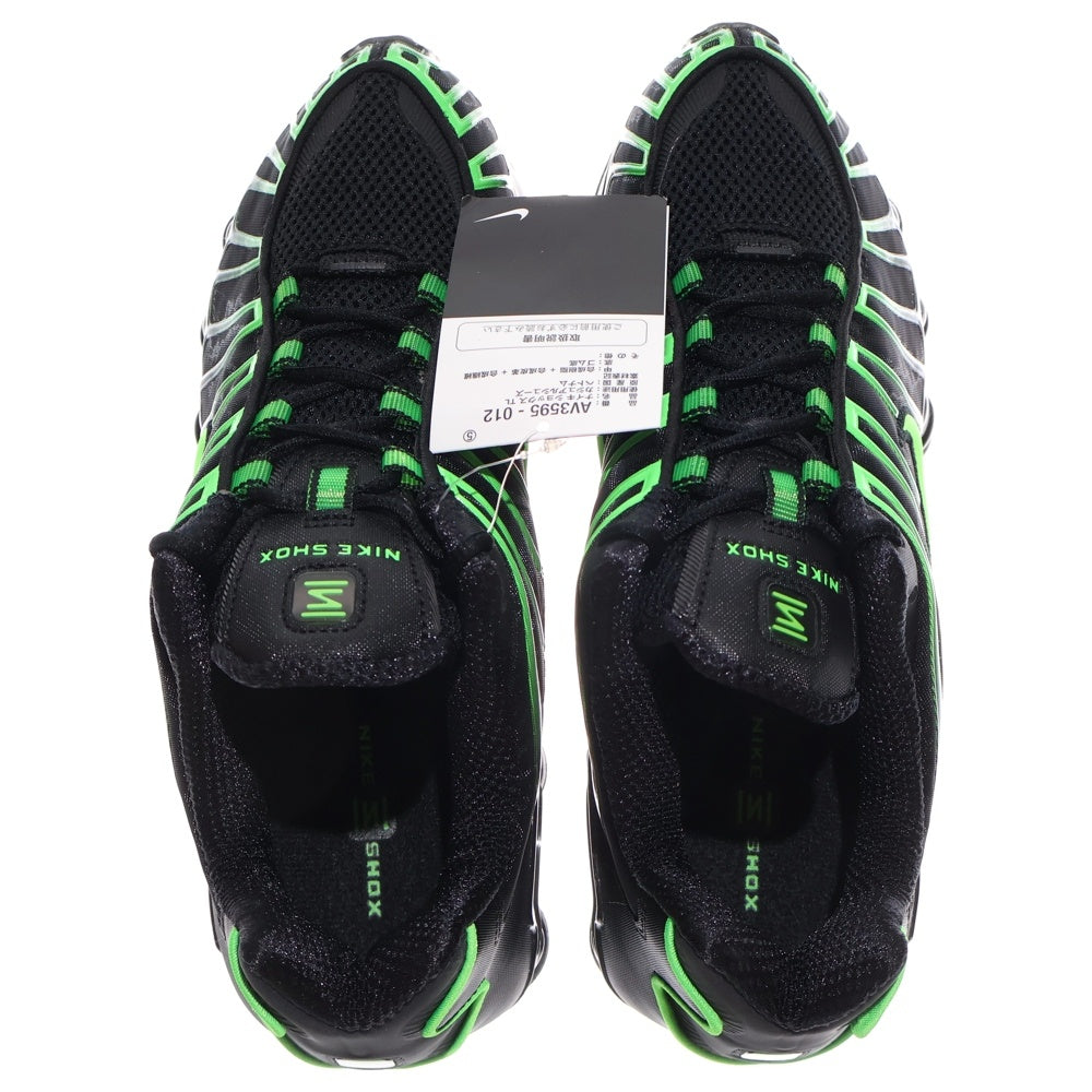 NIKE(ナイキ) SHOX TL BLACK GREEN STRIKE ショックス ブラック グリーンストライク ローカットスニーカーUS8.5/26.5cm AV3595-012