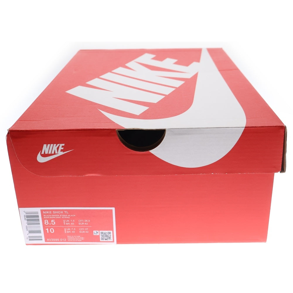 NIKE(ナイキ) SHOX TL BLACK GREEN STRIKE ショックス ブラック グリーンストライク ローカットスニーカーUS8.5/26.5cm AV3595-012