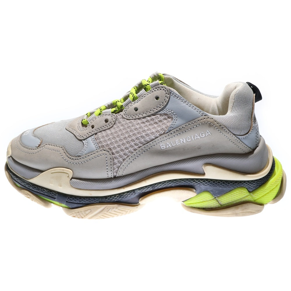BALENCIAGA(バレンシアガ) TRIPLE S GRIS-CLAIR トリプルエス ダッド ローカットスニーカー グレー/イエロー 541621