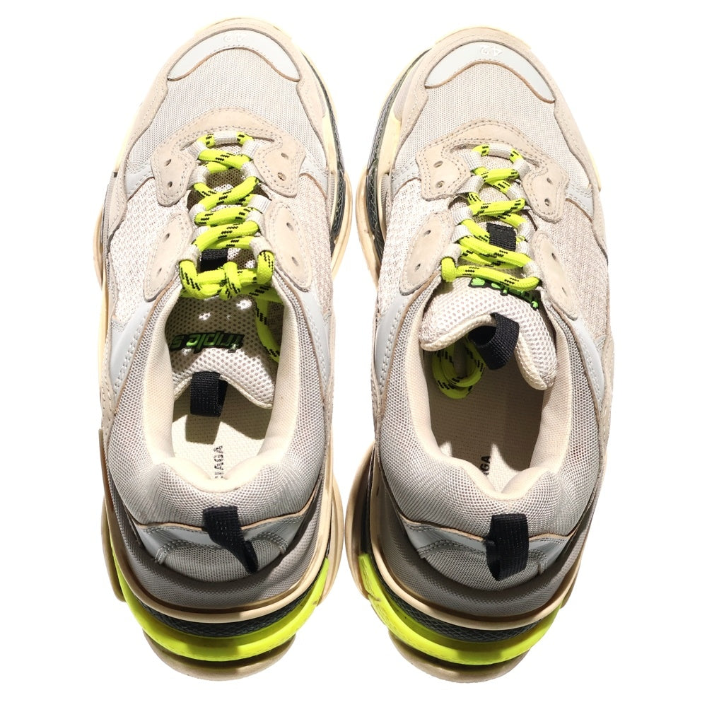 BALENCIAGA(バレンシアガ) TRIPLE S GRIS-CLAIR トリプルエス ダッド ローカットスニーカー グレー/イエロー 541621