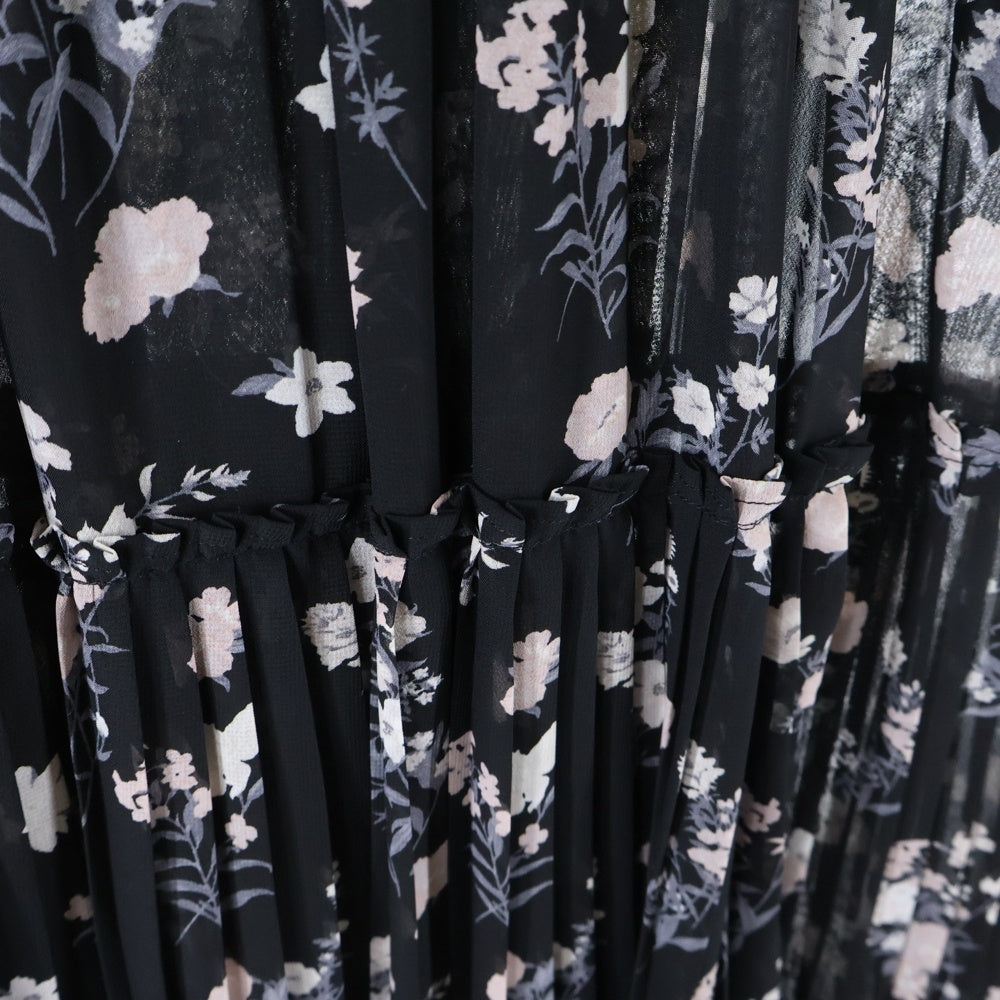 snidel(スナイデル) SUSTAINA バイカラープリーツ ロングワンピース ブラック レディース SWFO244003