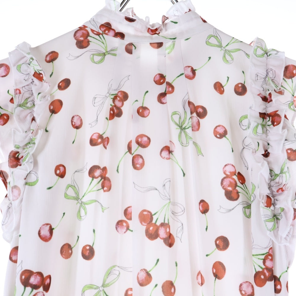 LILLIAN CARAT(リリアンカラット) バリエーションプリント ティアードワンピース ピンク/レッド レディース 45215308D