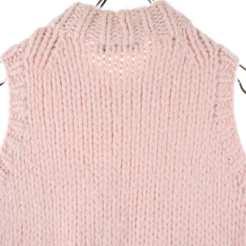 ZARA(ザラ) ケーブル編み ローゲージ ニットベスト ピンク レディース 2142/002/621