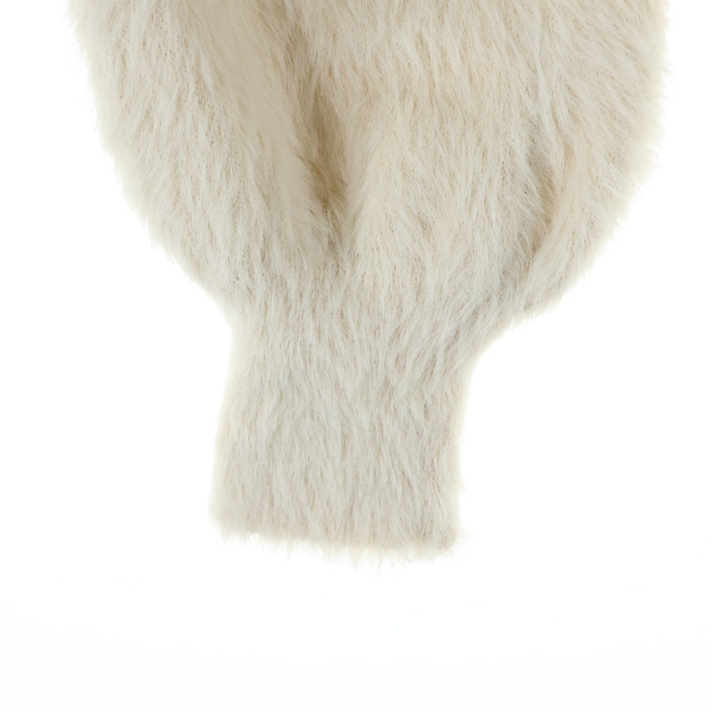 NO BRAND(ノーブランド) michellMacaron ミシェルマカロン リボンシャギー ニットトップス セーター ベージュ レディース SFY0439C