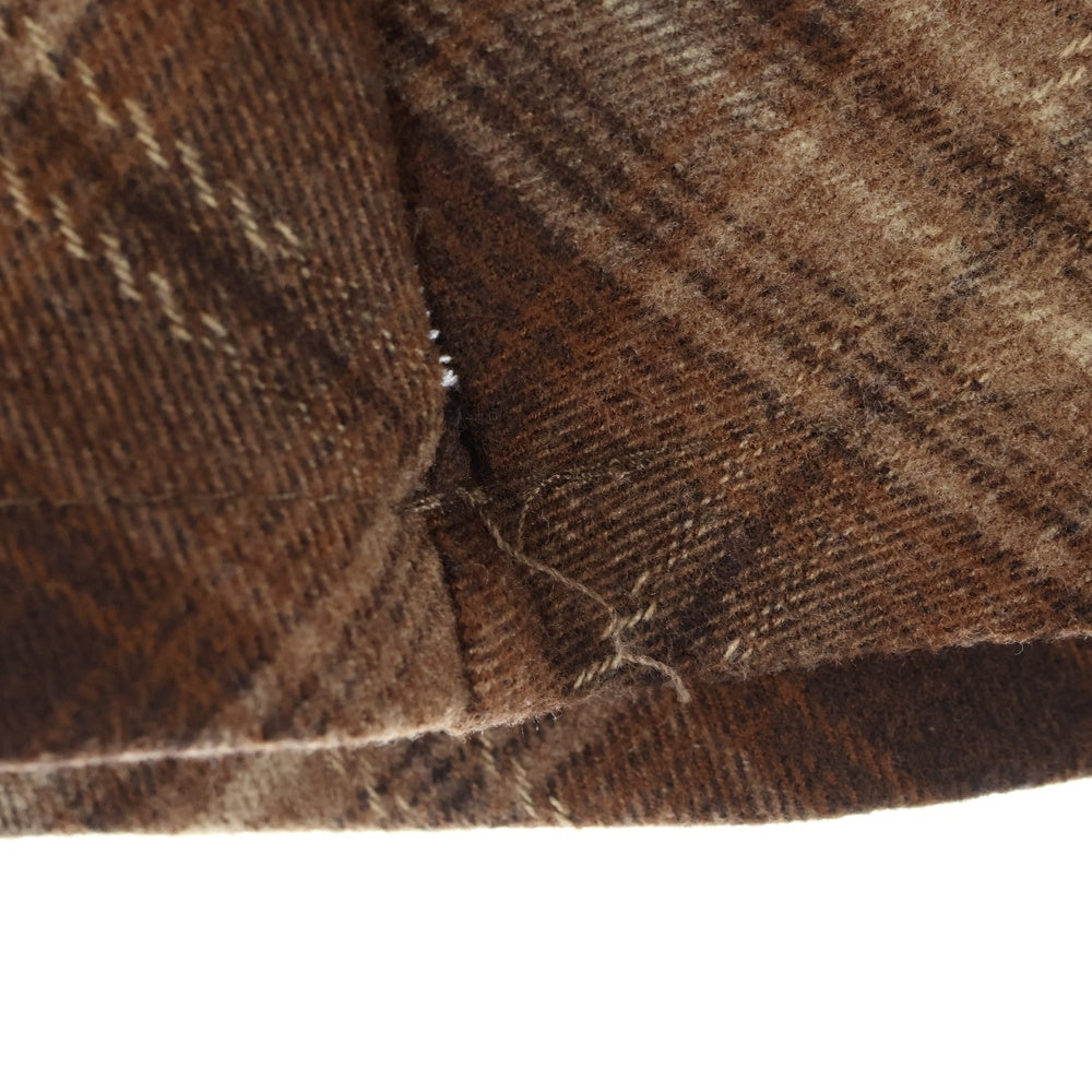 NO BRAND(ノーブランド) TITTY&CO. ティティーアンドコー チェック タイト フレア スカート ブラウン レディース