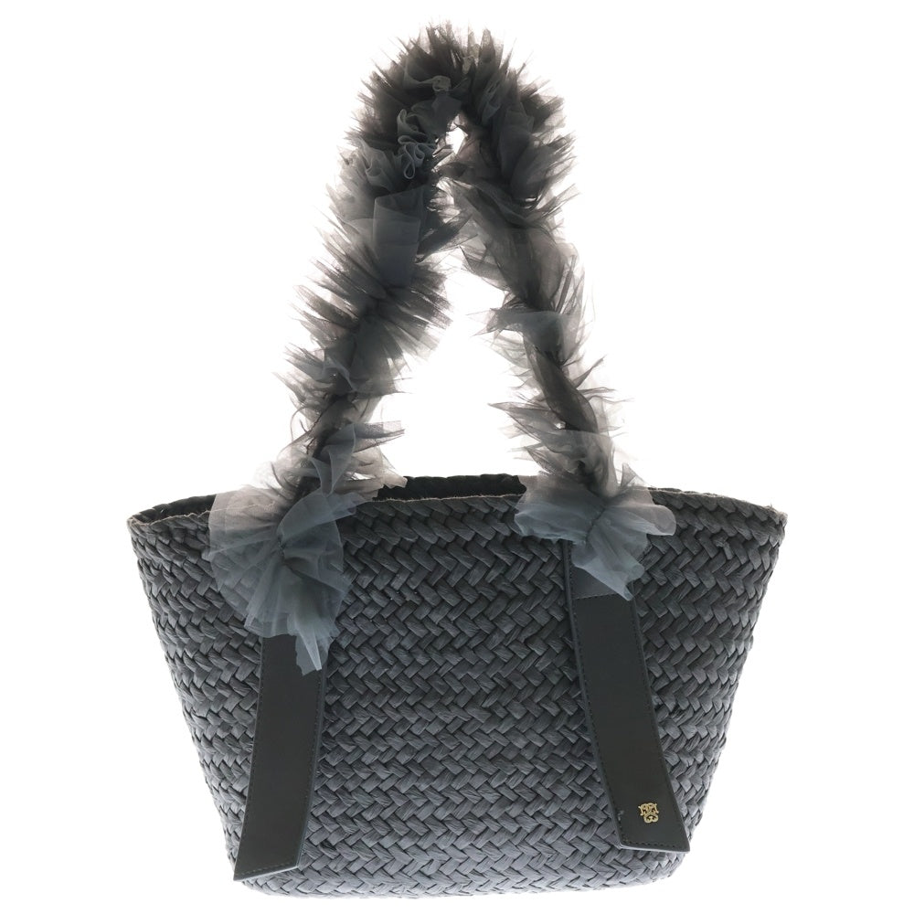 snidel(スナイデル) 24SS ブレードチュール バスケットバッグ レディース ブラック SWGB242602