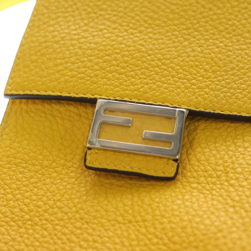 FENDI(フェンディ) スマホホルダー レザーショルダーポーチ イエロー 7AS034 レディース