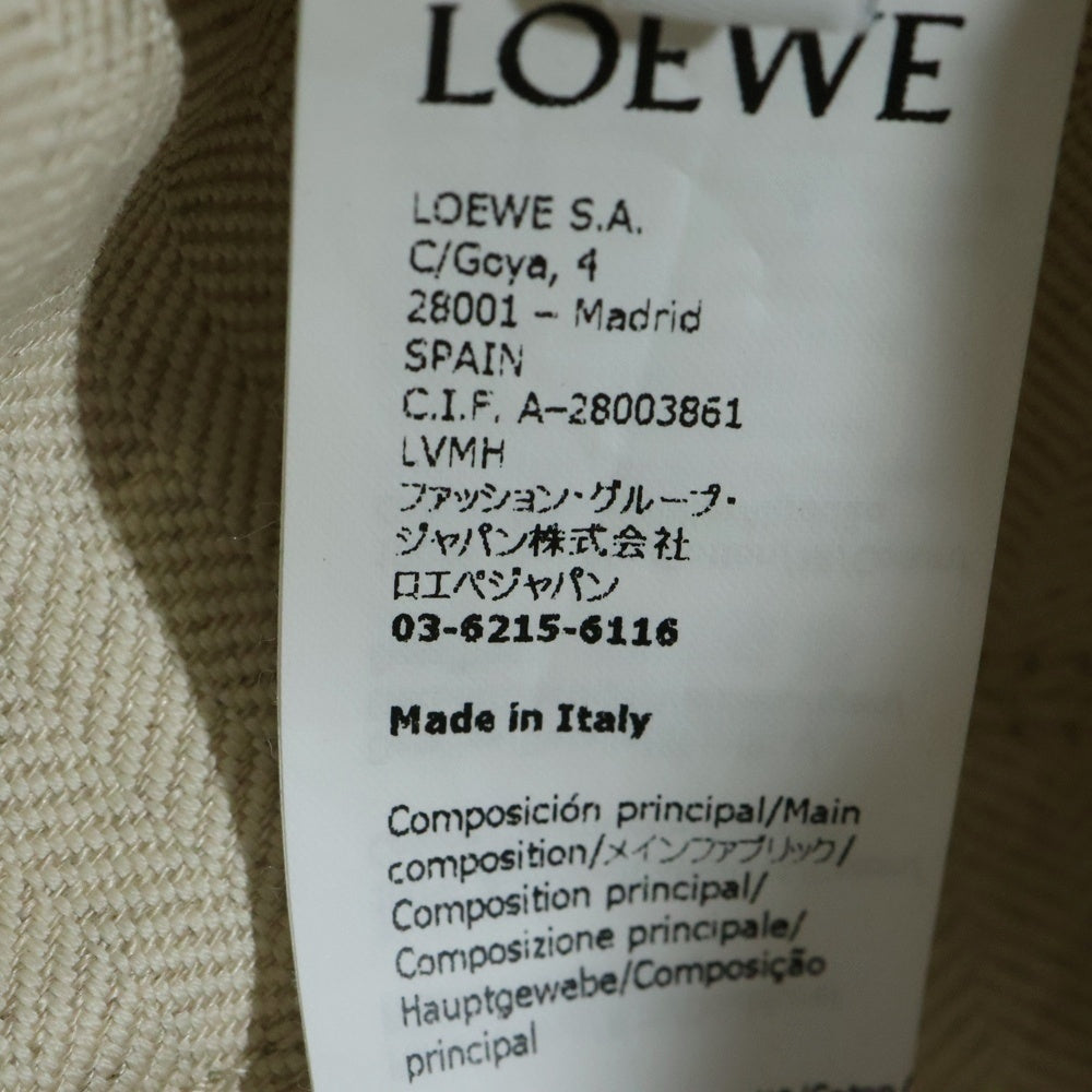 LOEWE(ロエベ) ×PAULA'S IBIZA パウラズイビザ フィッシャーマン コットンバケットハット 帽子 ベージュ K820HF1X24 レディース