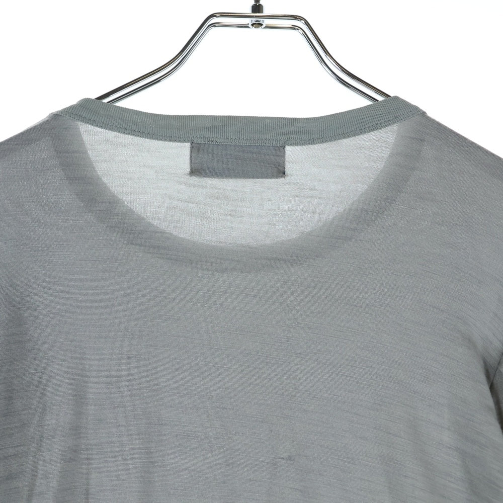kolor(カラー) パフスリーブ クルーネック 長袖Tシャツ カットソー グレー レディース 24SCL-T04203