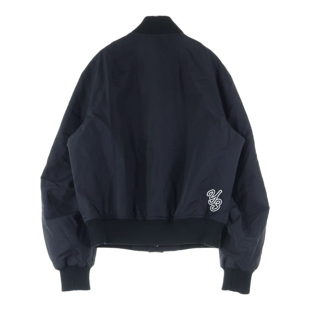 Y-3(ワイスリー) TEAM JACKET BLACK チームジャケット ロゴデザイン ナイロンブルゾン ブラック IQ2142