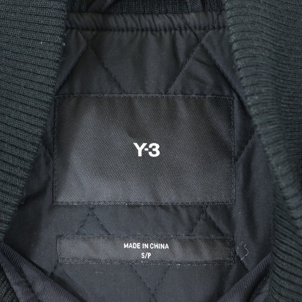 Y-3(ワイスリー) TEAM JACKET BLACK チームジャケット ロゴデザイン ナイロンブルゾン ブラック IQ2142